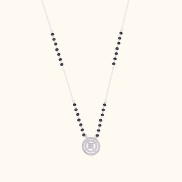 Minimalist Silver Stone Mangalsutra